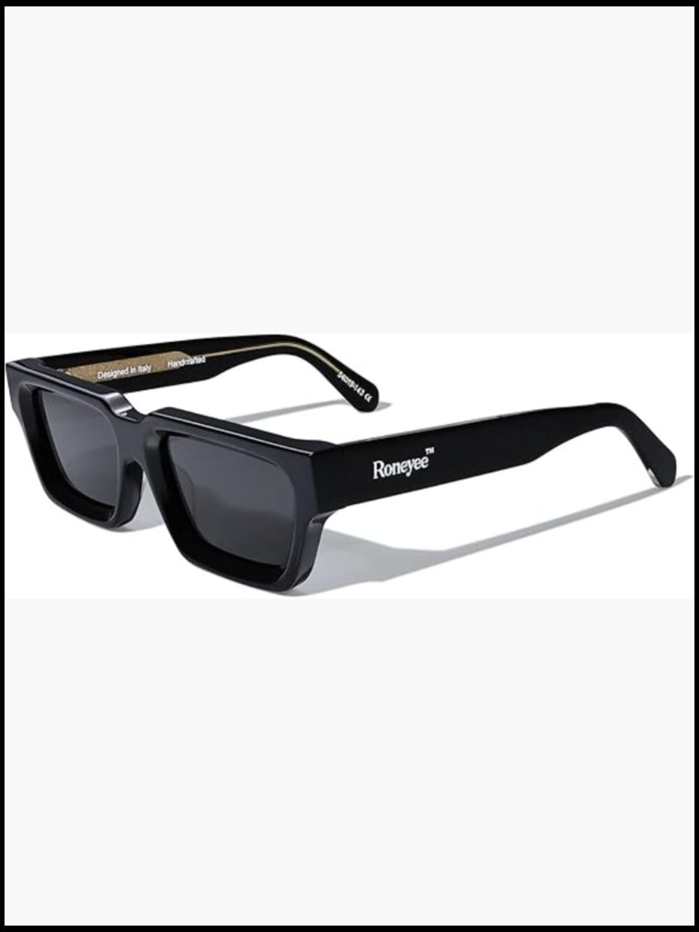 Acetate Frame Sunglasses with UV Protection Nylon Lens Retro Unisex